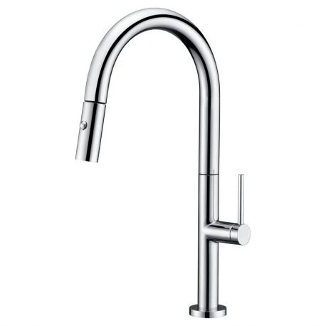 Смеситель для кухни с вытяжной лейкой на 2 режима imex samoa gce017 chrome