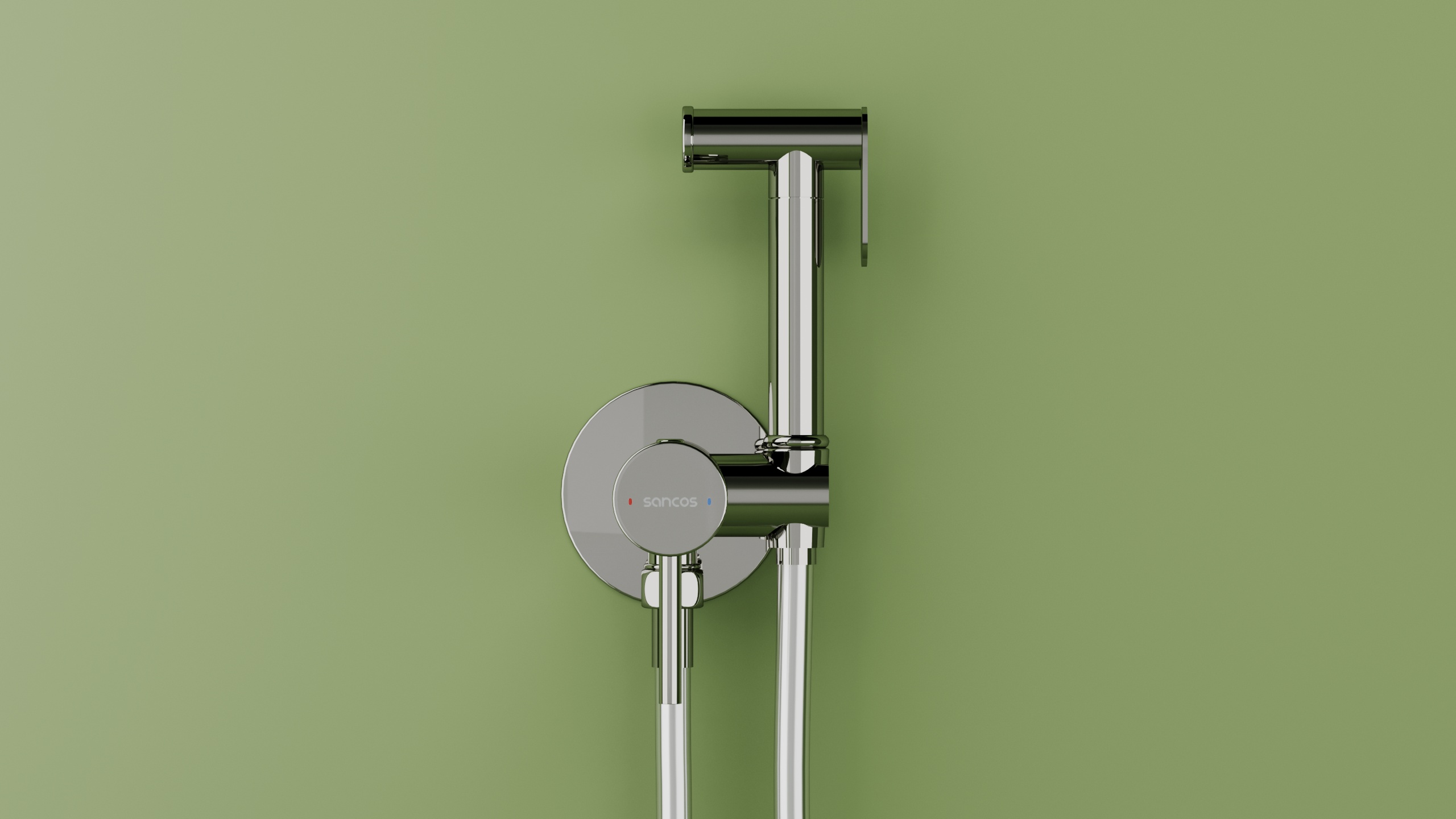 Гигиенический душ sancos start со смесителем, цвет хром глянцевый, арт. sc1001ch