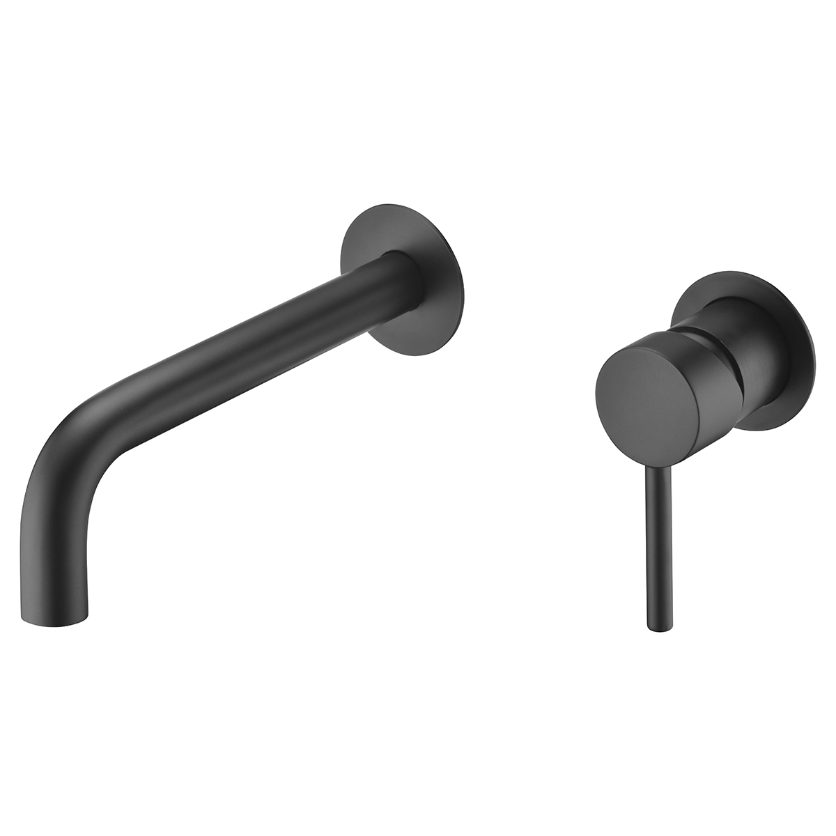 Смеситель для раковины настенный скрытая часть в комплекте imex etna glt023/ng matt black