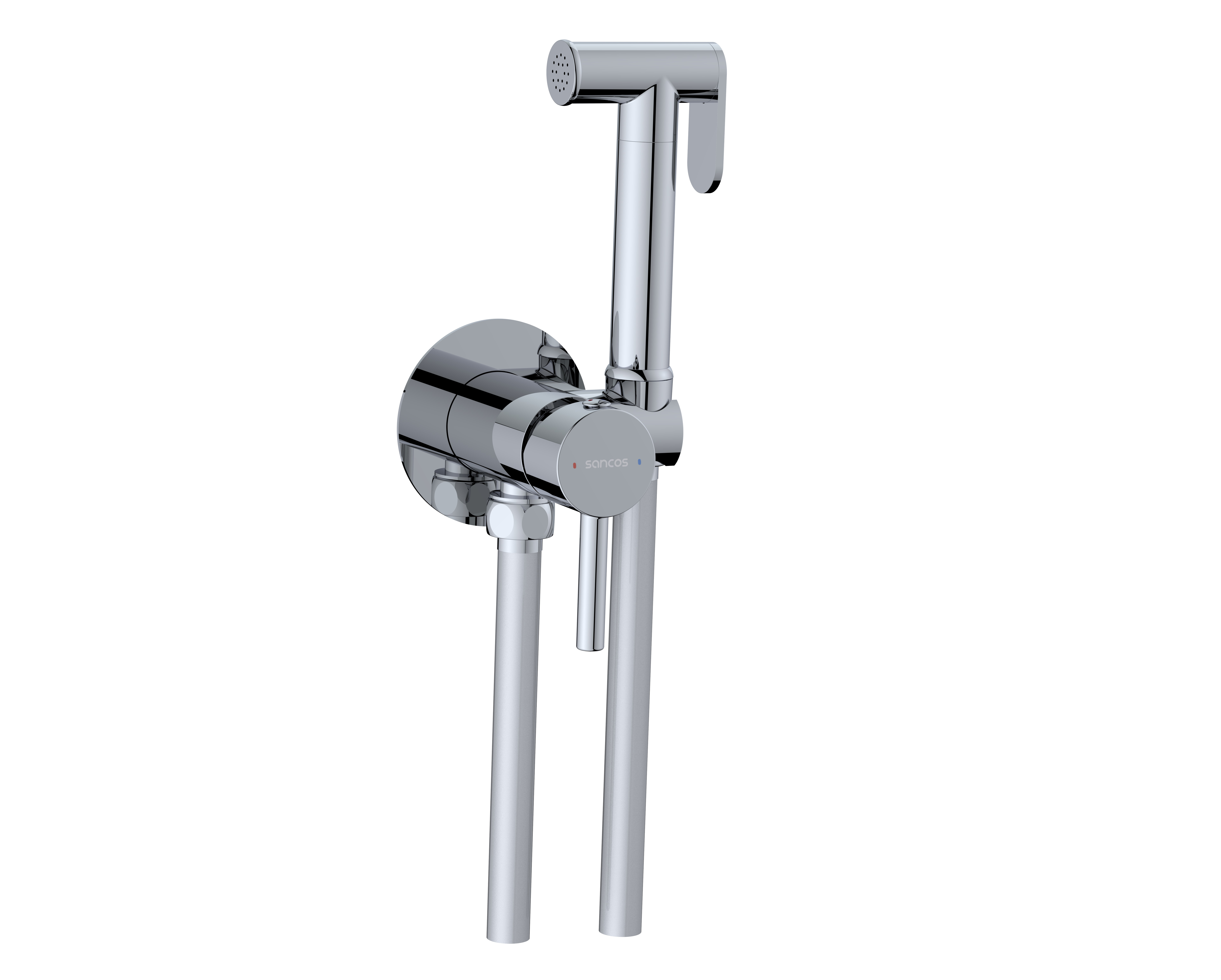 Гигиенический душ sancos start со смесителем, цвет хром глянцевый, арт. sc1001ch
