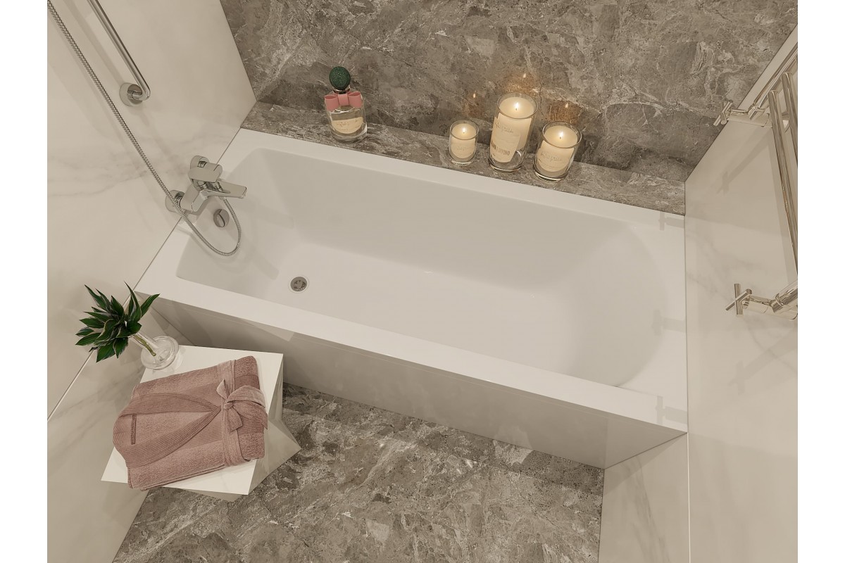 Ванна акриловая Vayer Milana Гл000025934, 190x80