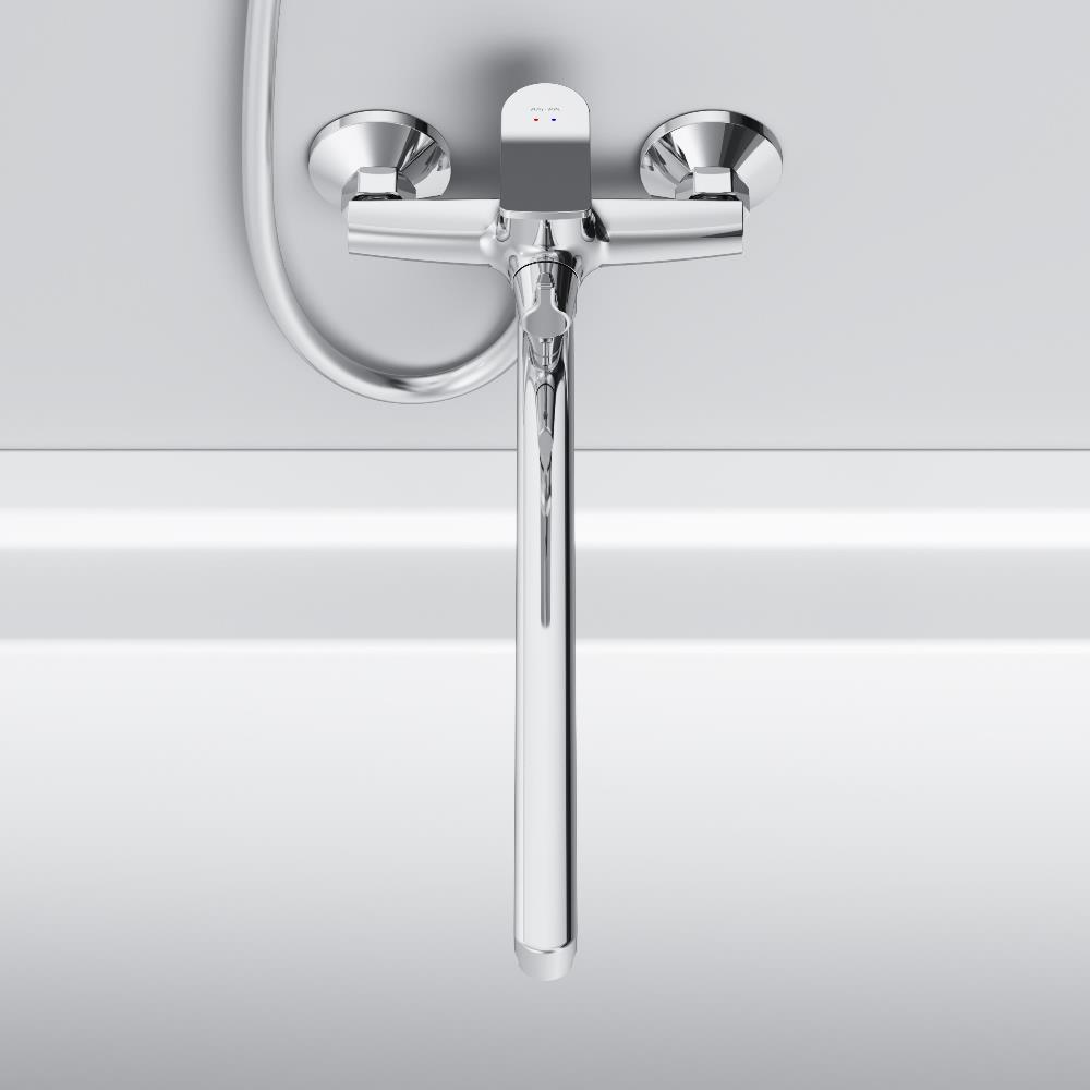 F85A90200 X-Joy, смеситель д/ванны/душа, излив 325 мм, хром