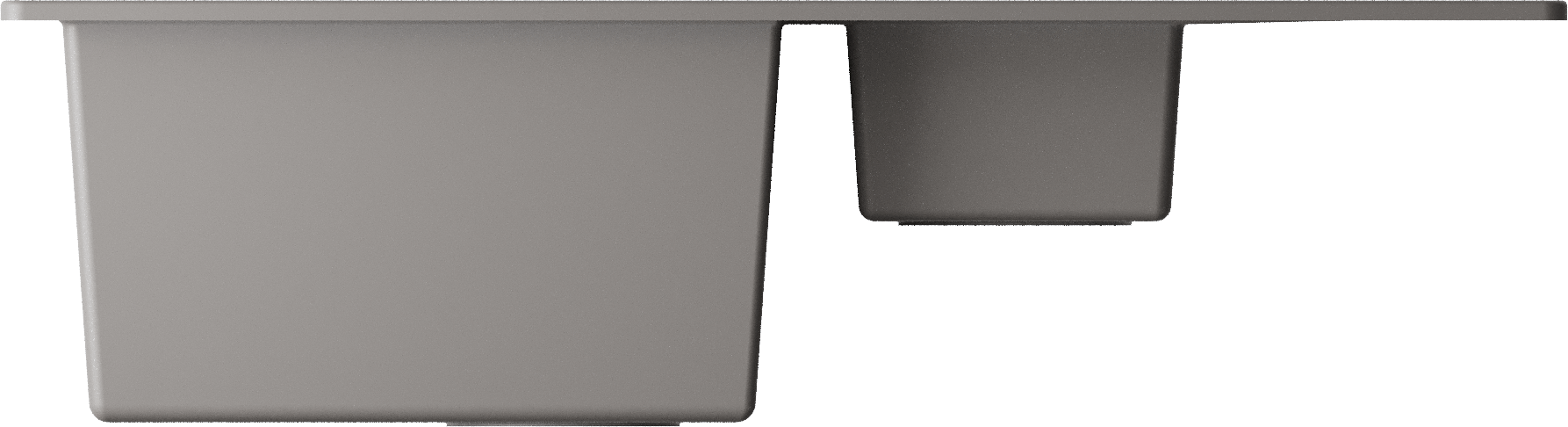 Кухонная мойка omoikiri daisen 78-2t-gr tetogranit/leningrad grey 780 x 510 x 230