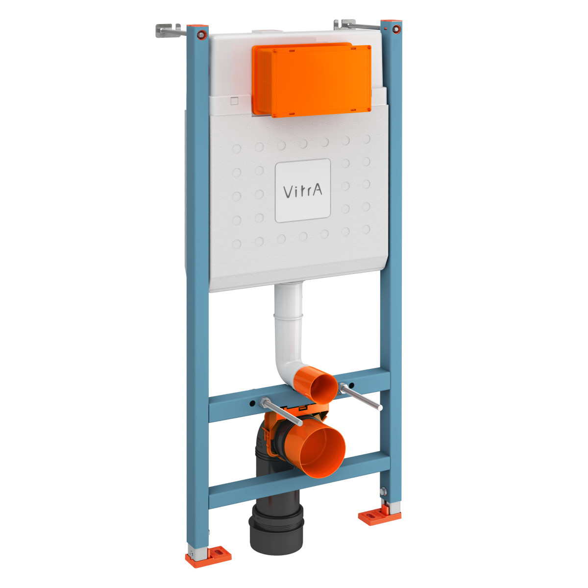 Инсталляция с унитазом VitrA Sento 9830B003-7211 комплект 3 в 1 с сиденьем микролифт безободковый