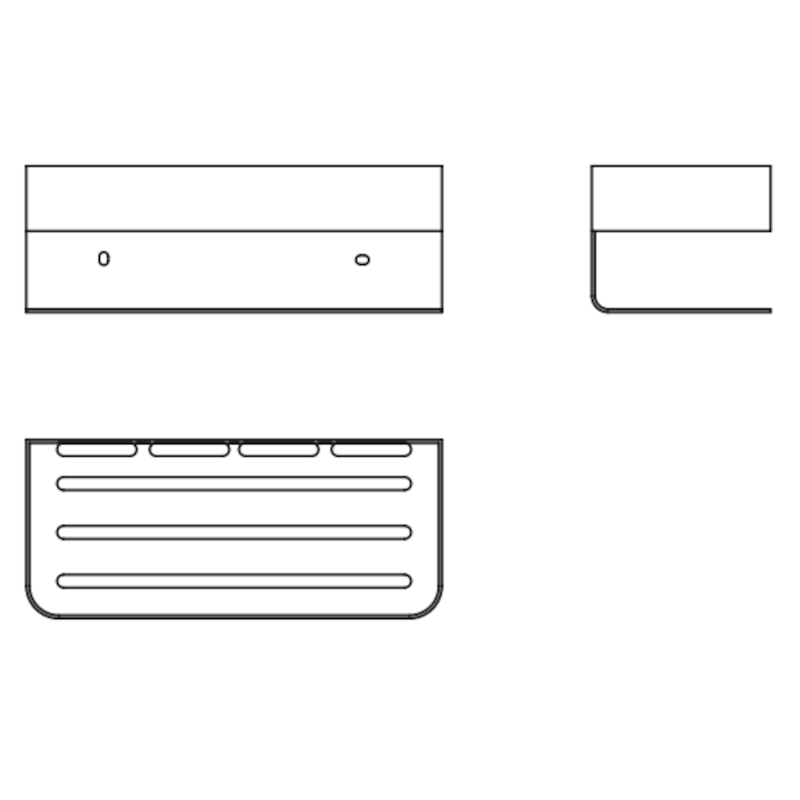 Полочка настенная 25см из нерж. стали addimex mayura ady007/orc brushed rose gold pvd
