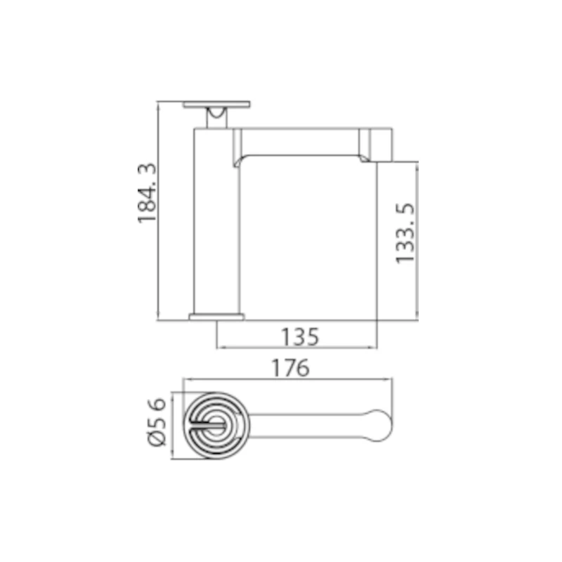 Смеситель для раковины imex olimpo bdc033-1ng matt black