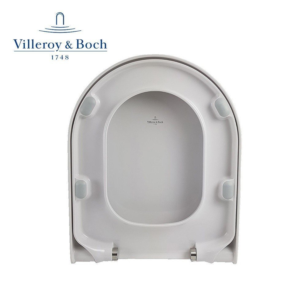 Сиденье с крышкой для унитаза белый глянцевый subway villeroy&boch