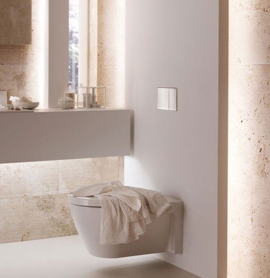 Кнопка смыва для инсталляции geberit sigma 60 белое стекло