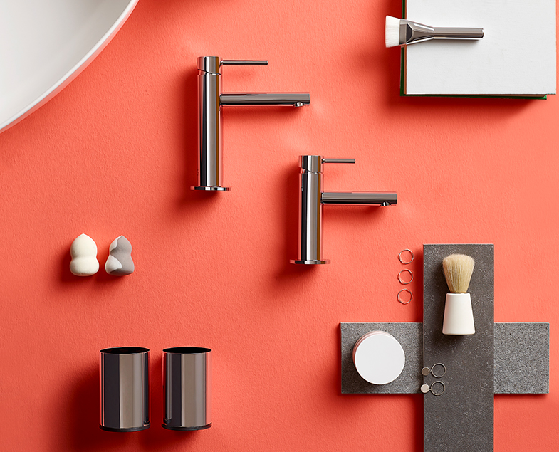 Смеситель origin для раковины, средний, хром