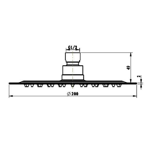 TVC00040120061 Универсальные душевые устройства Ливневая насадка для душа
