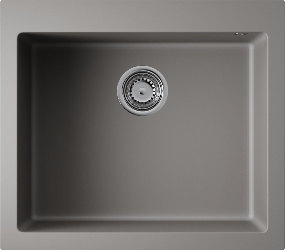 Кухонная мойка omoikiri bosen 57a-gr artceramic/leningrad grey 570 x 500 x 200