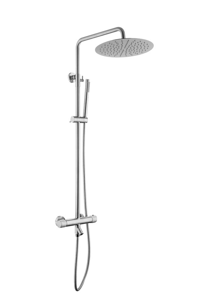 Стойка для душа c термостатом UNO Nickel Brush