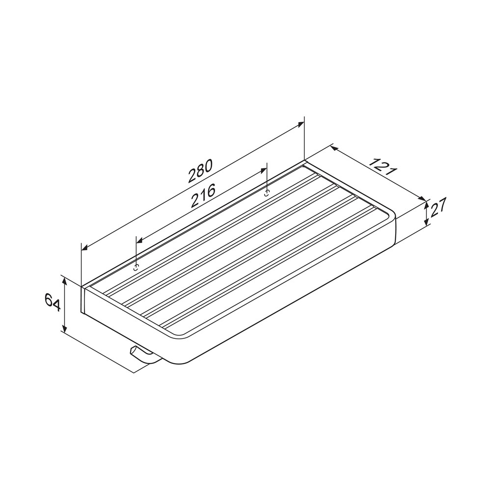DA77341900 Jupiter Двойной держатель для туалетной бумаги