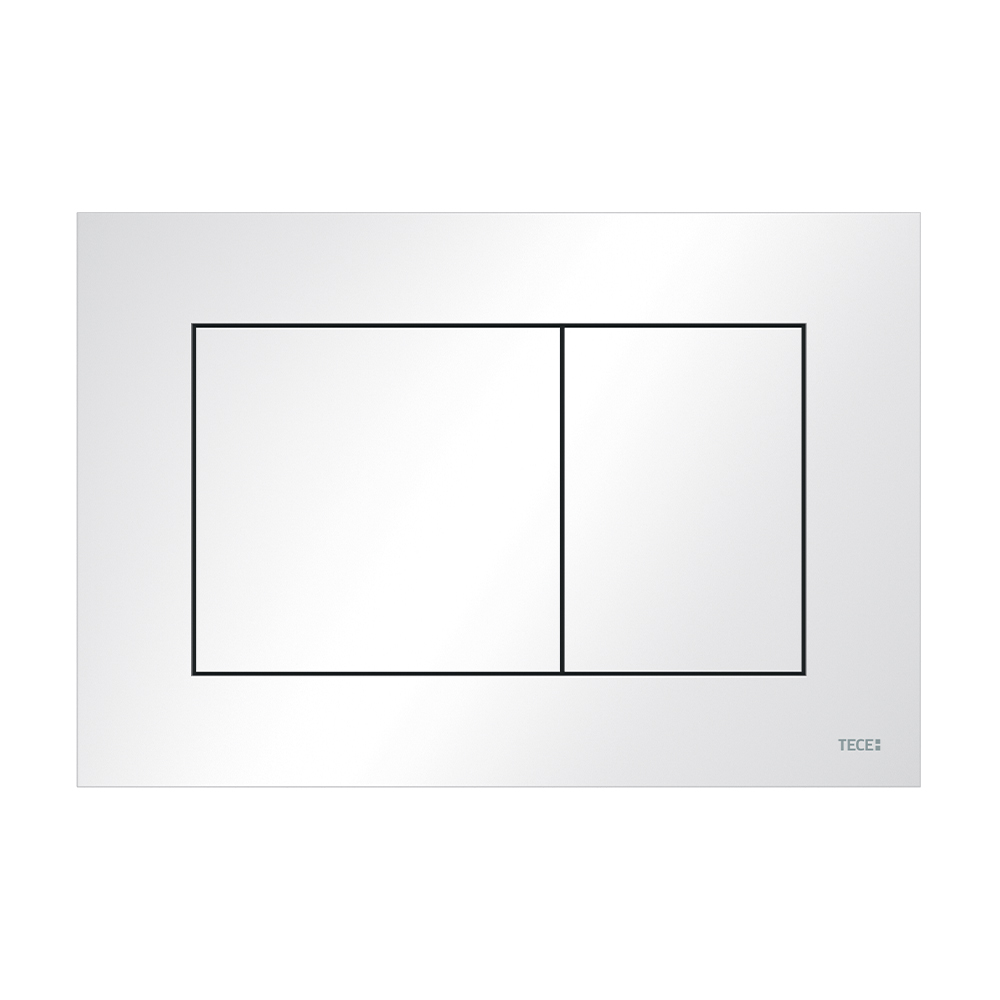 Пластиковая панель смыва для унитаза tecenow, белая