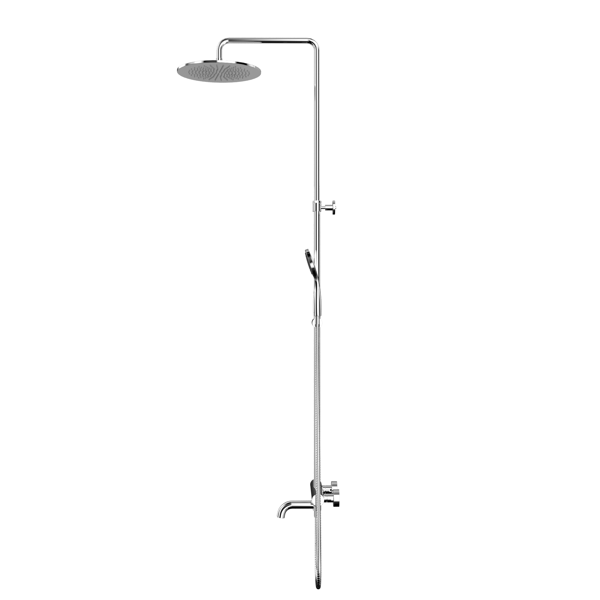 Термостатическая система для ванны наружного монтажа whitecross y y1234basiccr (хром)