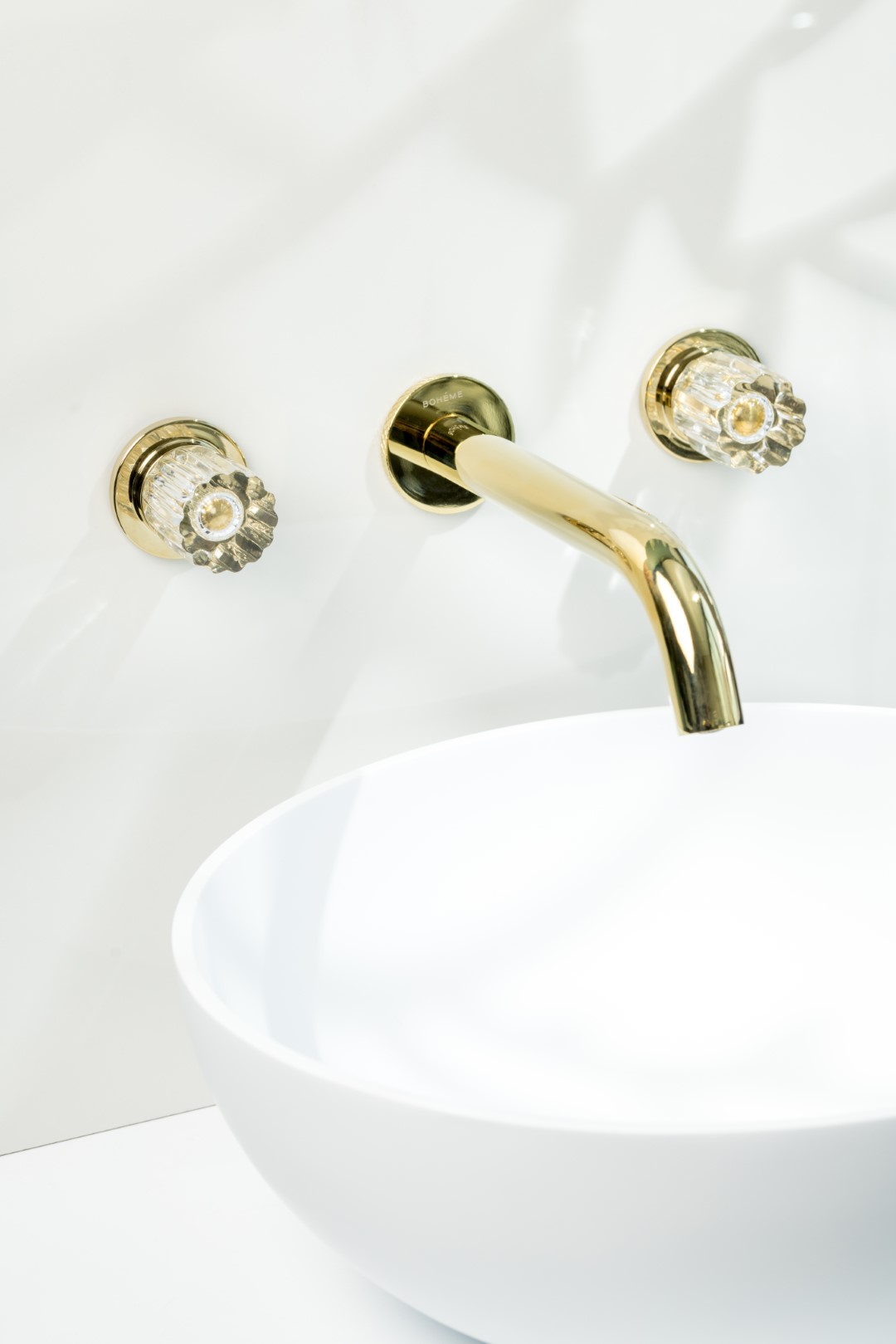 Смеситель из стены ELEGANTE на 3 отв. GOLD