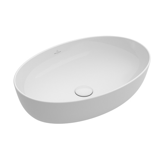 Раковина накладная artis ceramicplus 610x410 белый глянцевый villeroy&boch