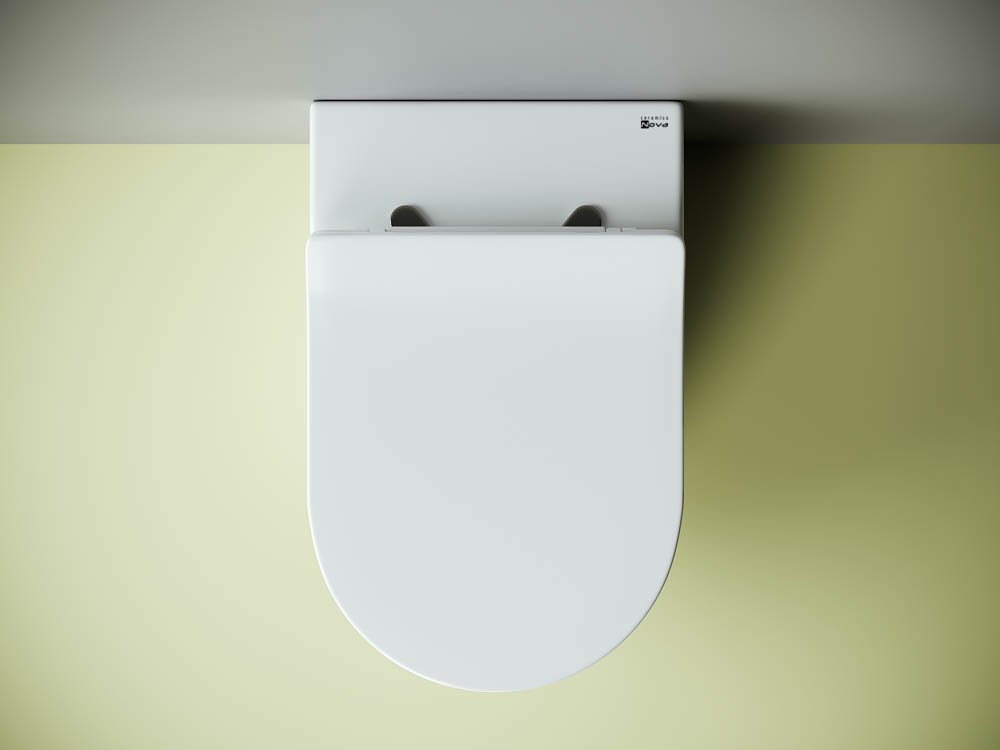 Напольный приставной унитаз Метрополь (Metropol) Безободковый (Rimless) CN4004