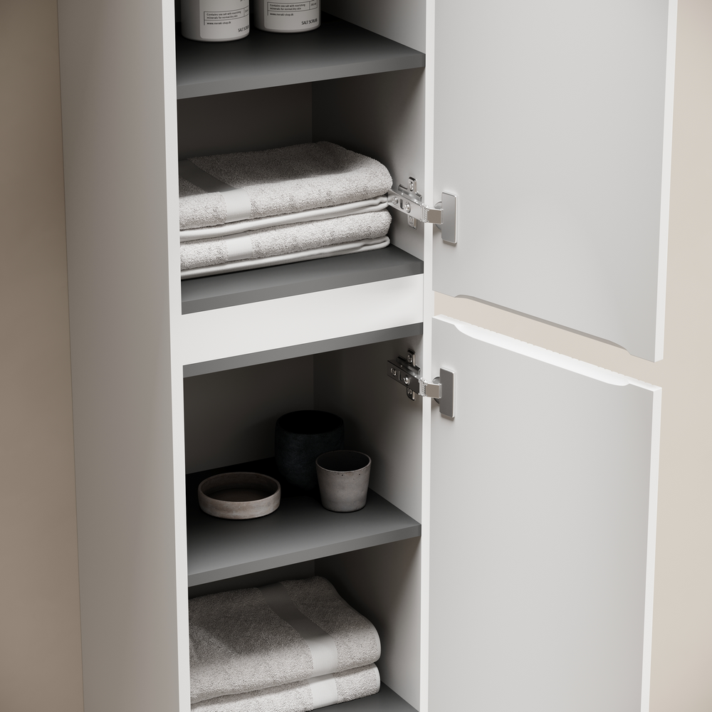 Шкаф-пенал подвесной SANCOS Code, 350х350х1650 мм, цвет белый, арт. PCD35W