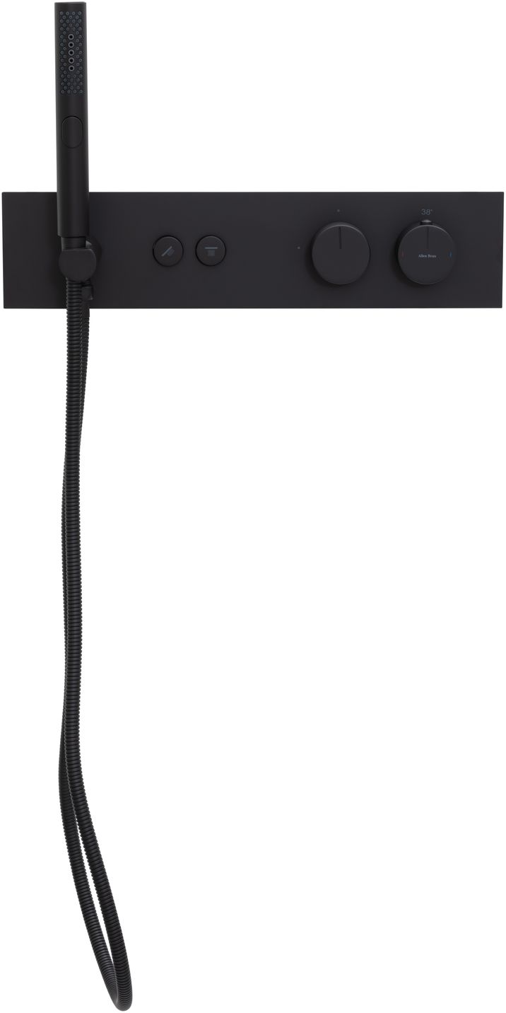 Смеситель для ванны Allen Brau Liberty 5.33010-31 (с внутренней частью, 2 хода) черный матовый