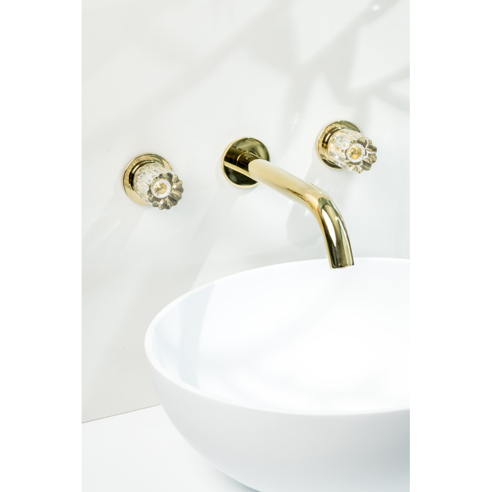 Смеситель из стены ELEGANTE на 3 отв. GOLD