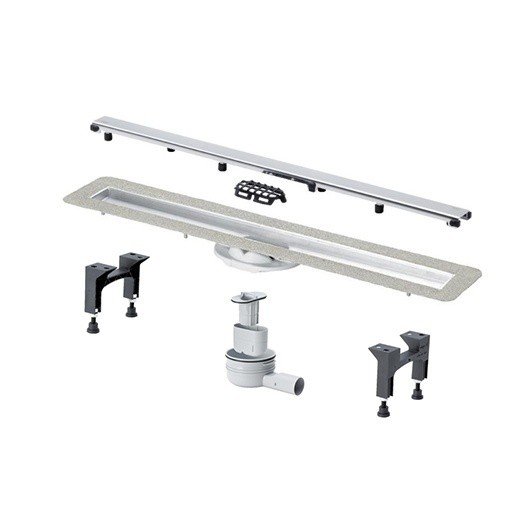 Viega Advantix Visign ER10 4983.10 арт. 753191 Душевой трап 1200 мм | комплект с декоративной панелью (нержавеющая сталь)