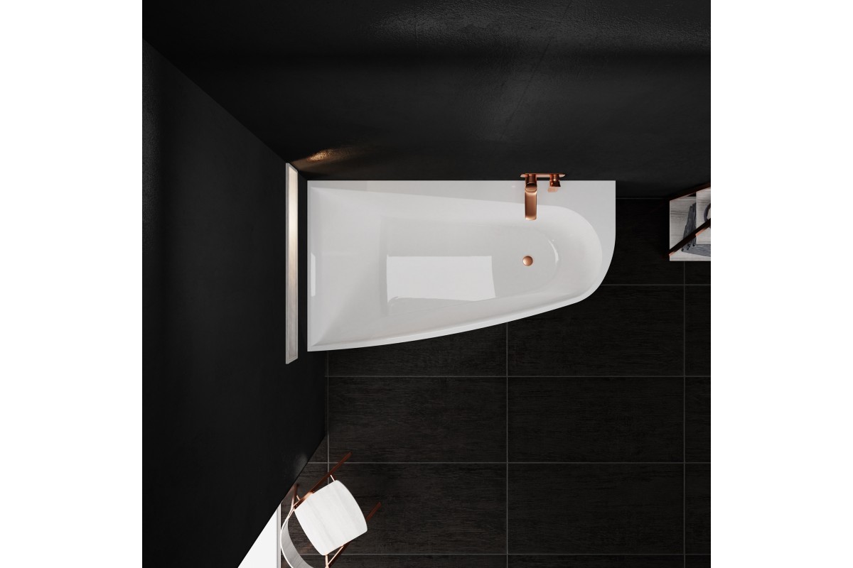 Ванна акриловая левосторонняя Vayer BOOMERANG Гл000010848, 160x90