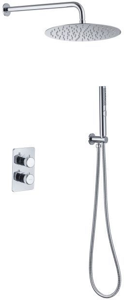 Душевой комплект allen brau priority 5.31013-00 (с внутренней частью, 2 выхода) хром