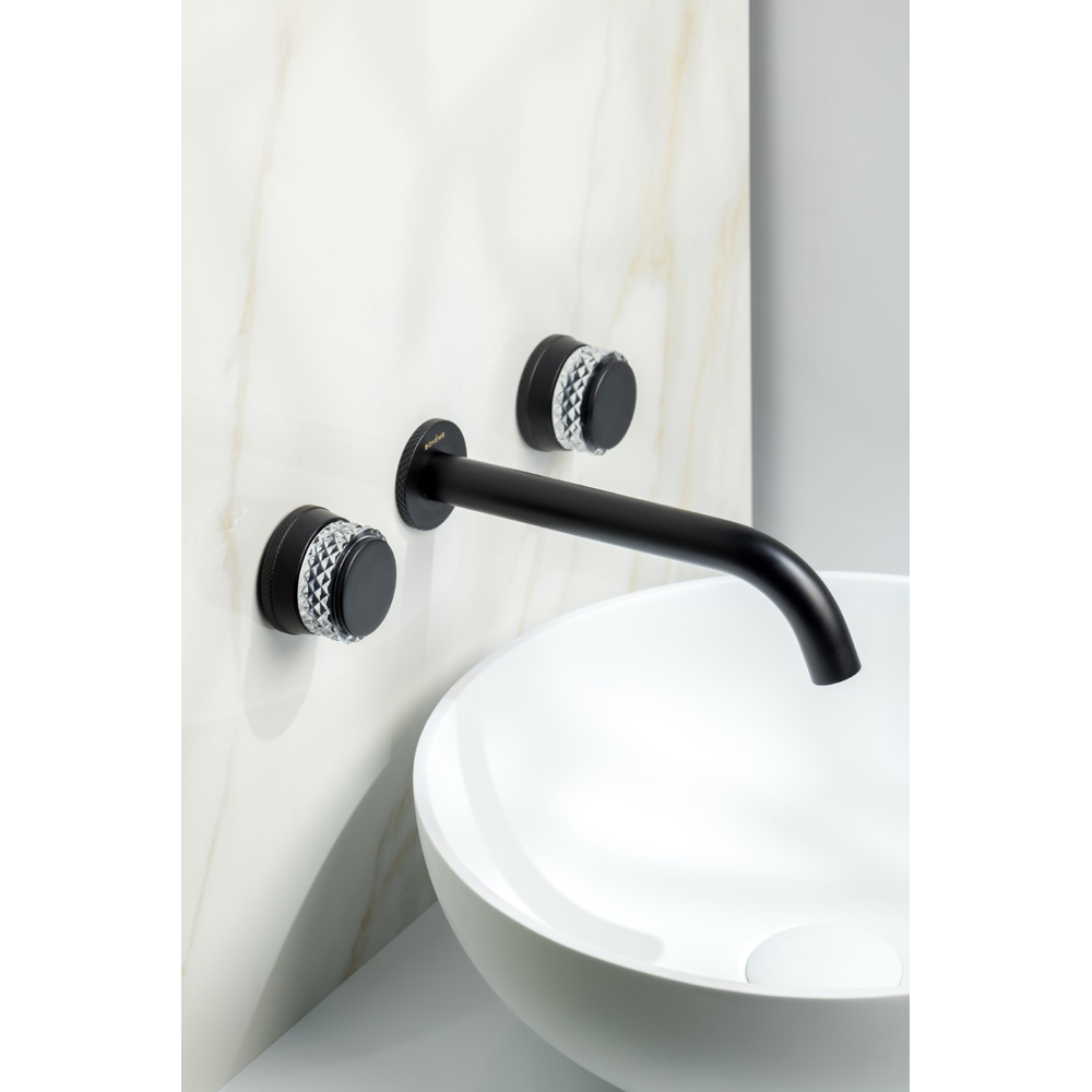 Смеситель из стены AURA на 3 отв. BLACK