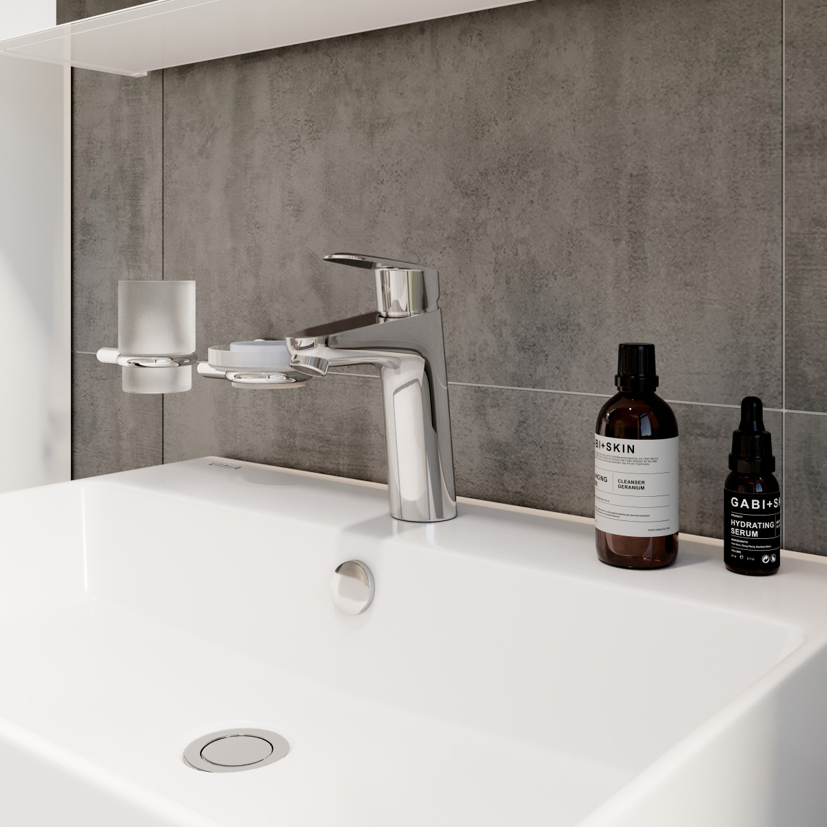 Смеситель для раковины VitrA Flow Round A42925EXP однорычажный хром латунь