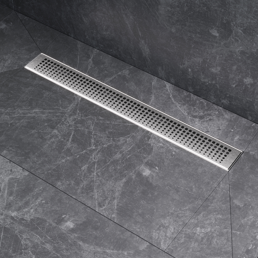 W01SC-P11-060-01SB MasterFlow Трап для душа линейный универс затвор Cut Gradient 60см цвет сталь мат