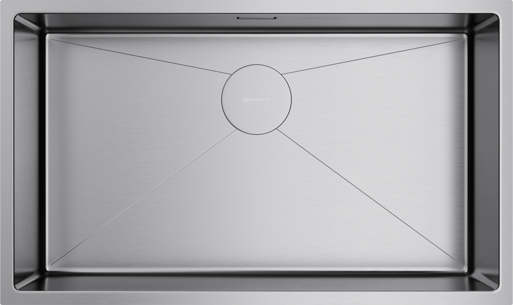 Кухонная мойка omoikiri taki 74-u/if-in нерж. сталь/нержавеющая сталь 740 x 440 x 200