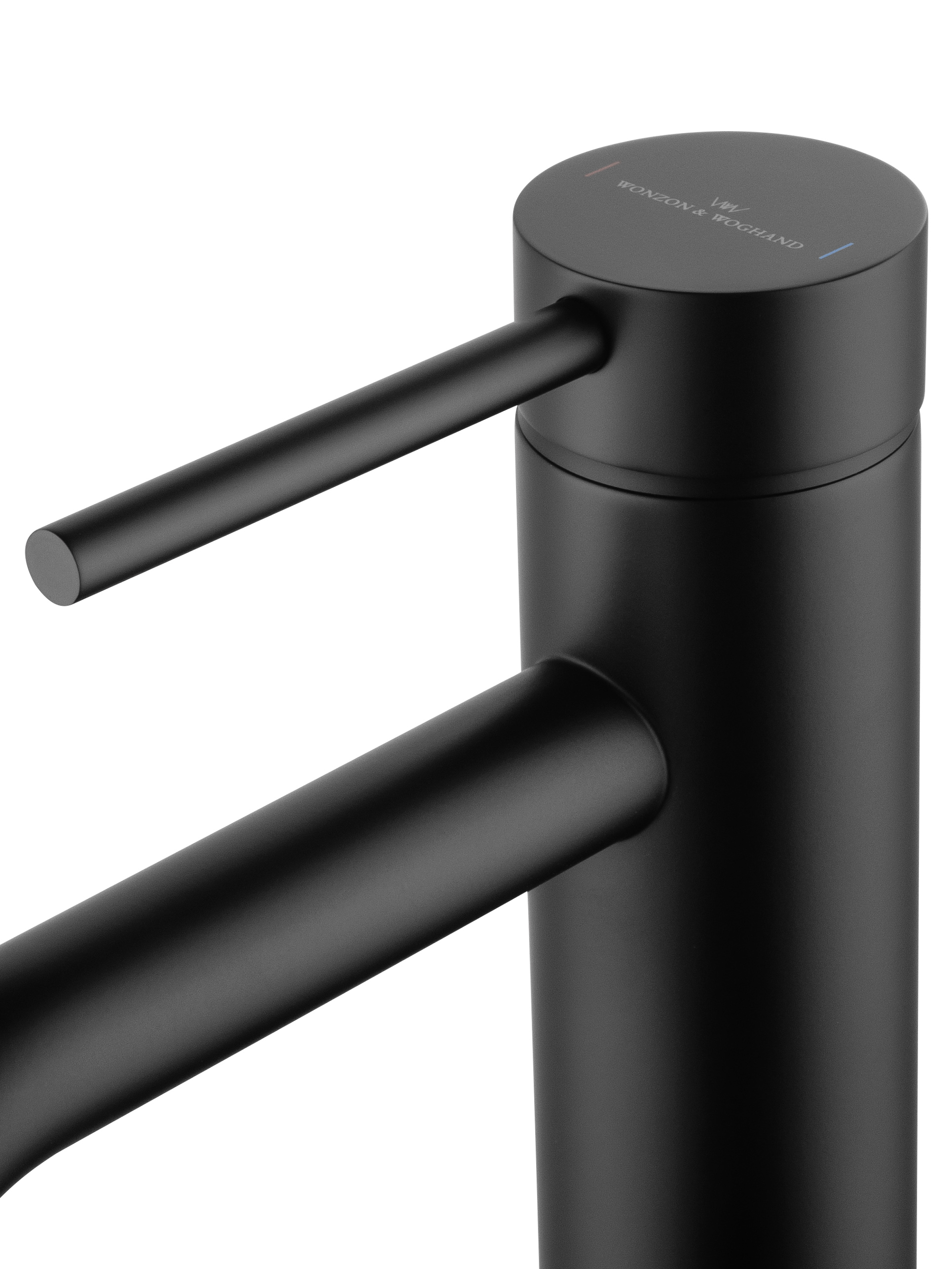 Смеситель для раковины wonzon & woghand stick, черный матовый (ww-88139017-mb)
