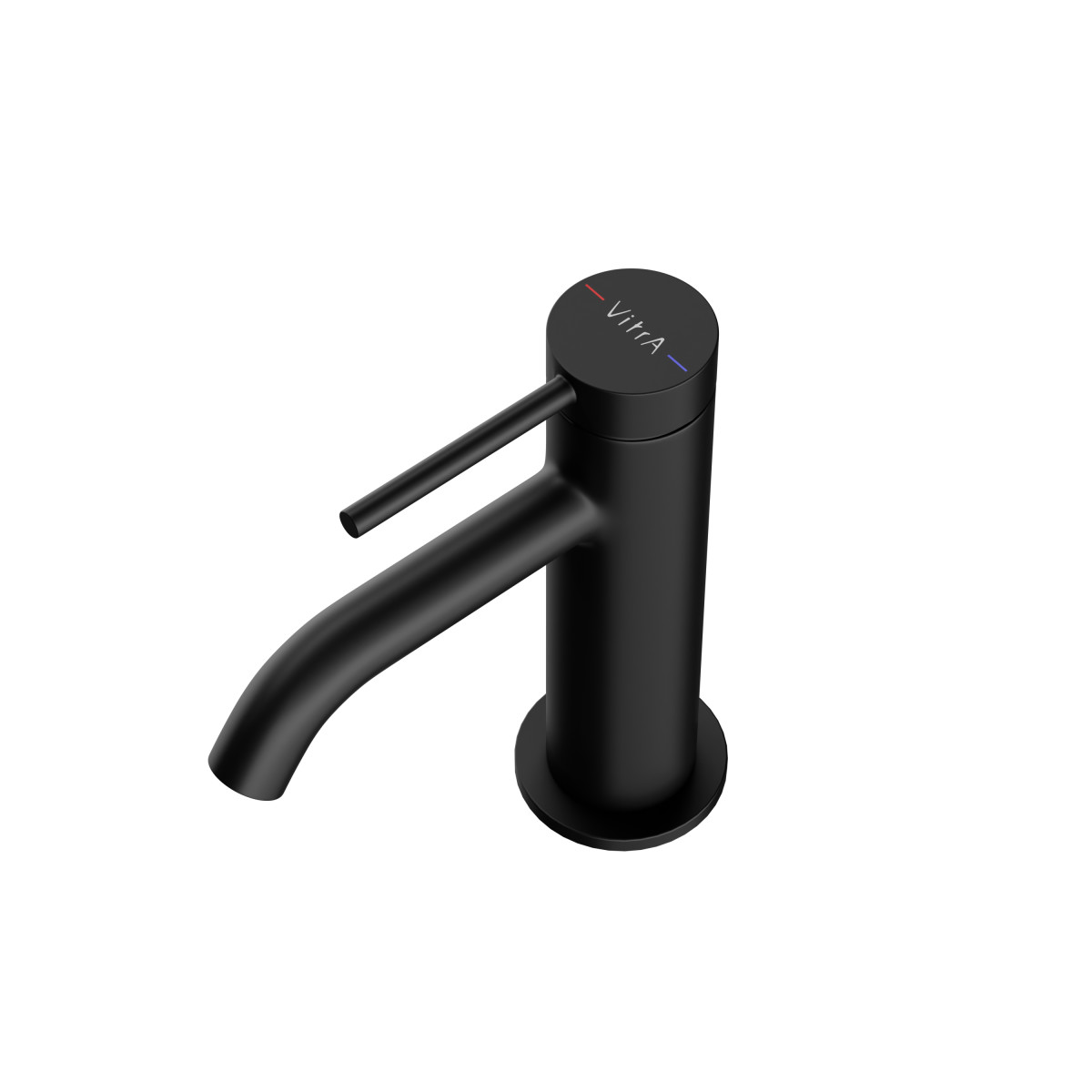 Смеситель для раковины VitrA Minimax Round A4353036EXP однорычажный матовый черный латунь