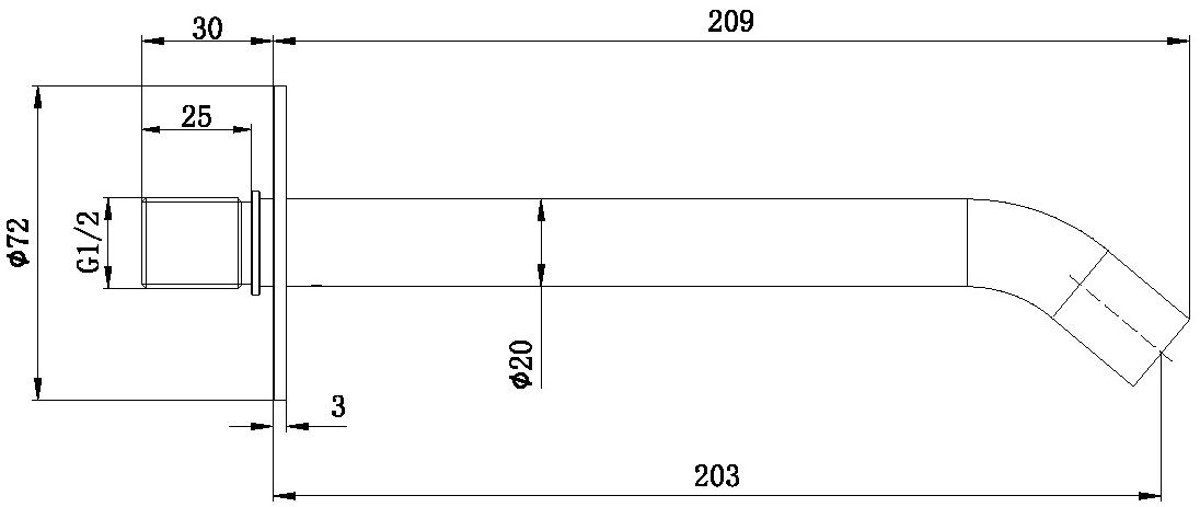 Излив Allen Brau Priority 5.31B18-MG графит браш