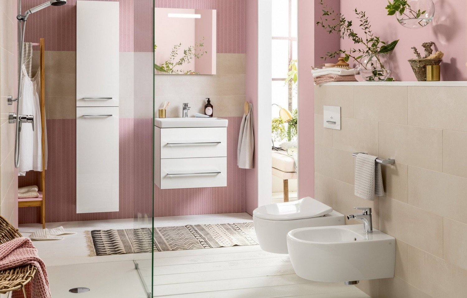 Биде, Villeroy&Boch, Avento, подвесной, шгв 370*530*215, CeramicPlus, цвет-альпийский белый