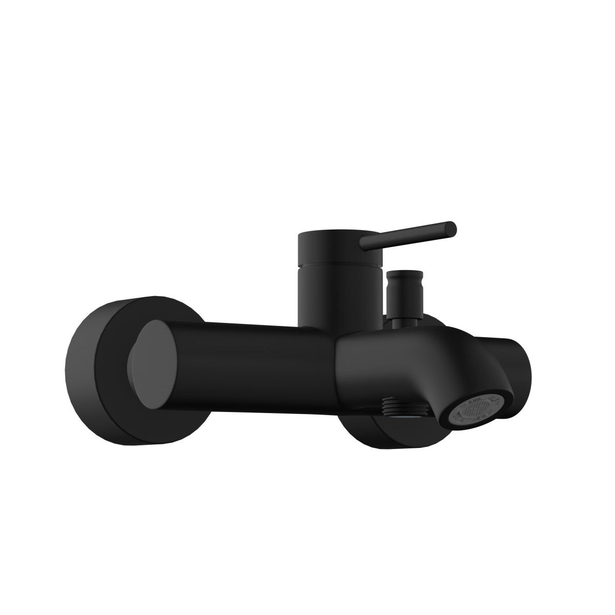 Настенный смеситель для ванны VitrA Minimax Round A4354836EXP однорычажный матовый черный латунь