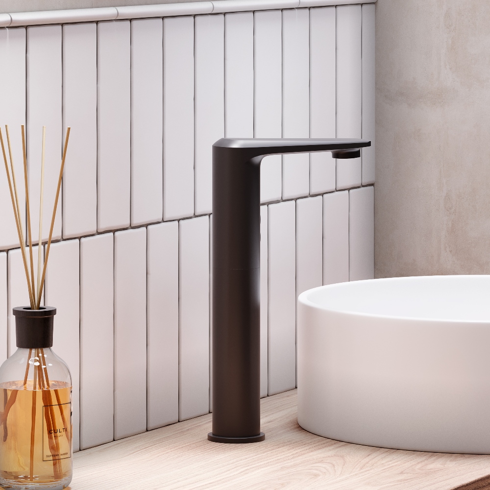 770280300 Jupiter, cенсорный смеситель для умывальника, высокий, чёрный