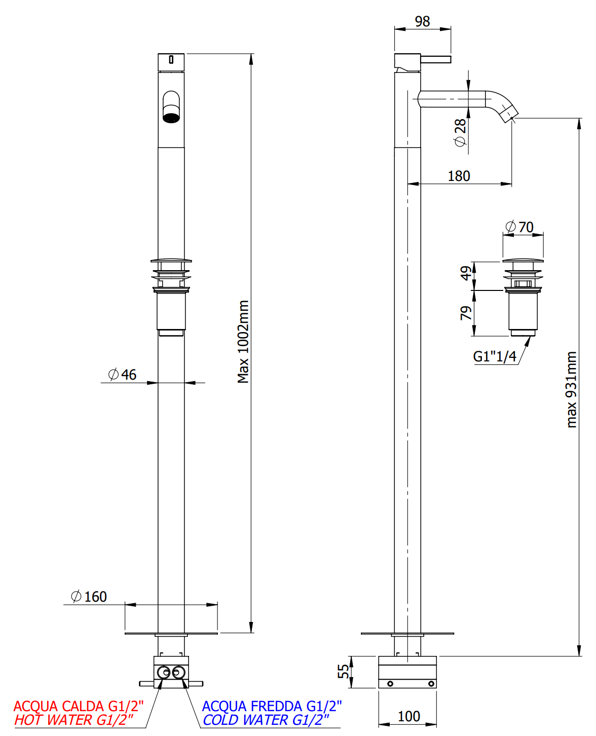 Смеситель для раковины remer metrica mc18no, черный матовый Смеситель для раковины remer metrica mc18no, черный матовый