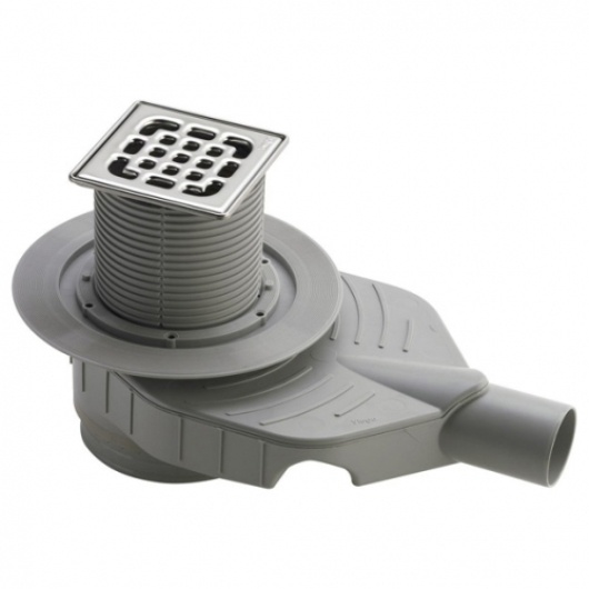 Viega Advantix Top 4914.10 арт. 669195 Душевой трап с декоративной панелью 100*100 мм (хром)