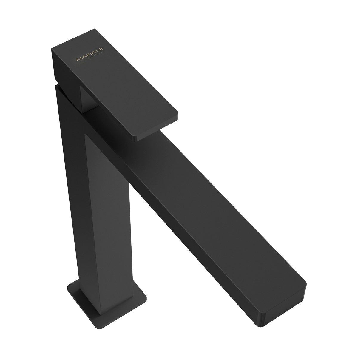 Смеситель для раковины mariani rebel a14398re12, черный матовый