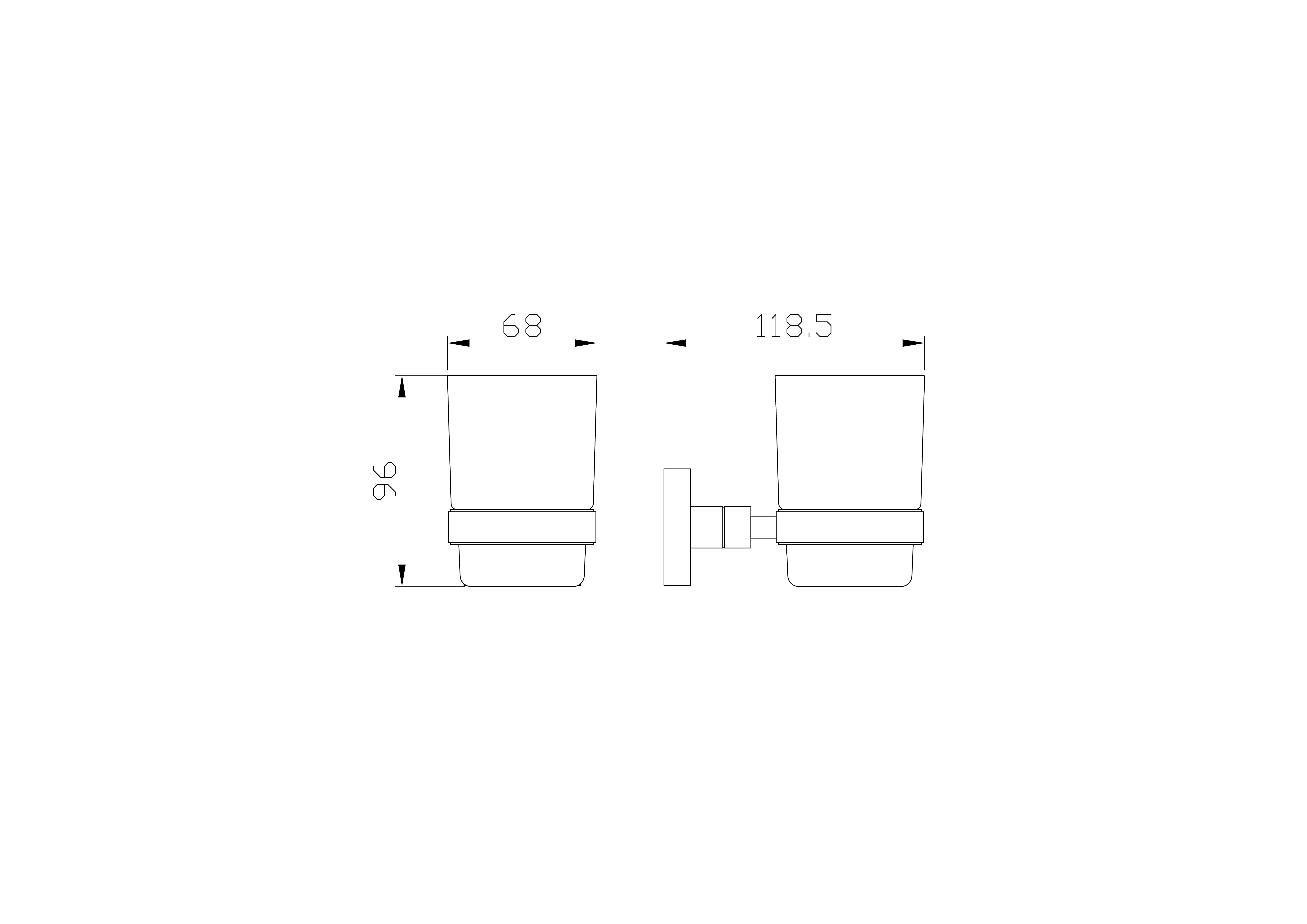 Стакан для зубных щеток с держателем wonzon & woghand polo, темное золото (ww-8921-dg)