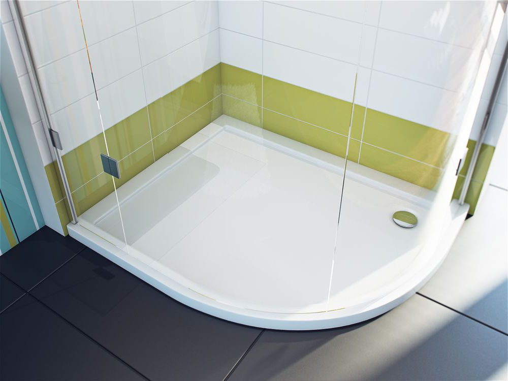 Поддон "омега"левый 1000х800