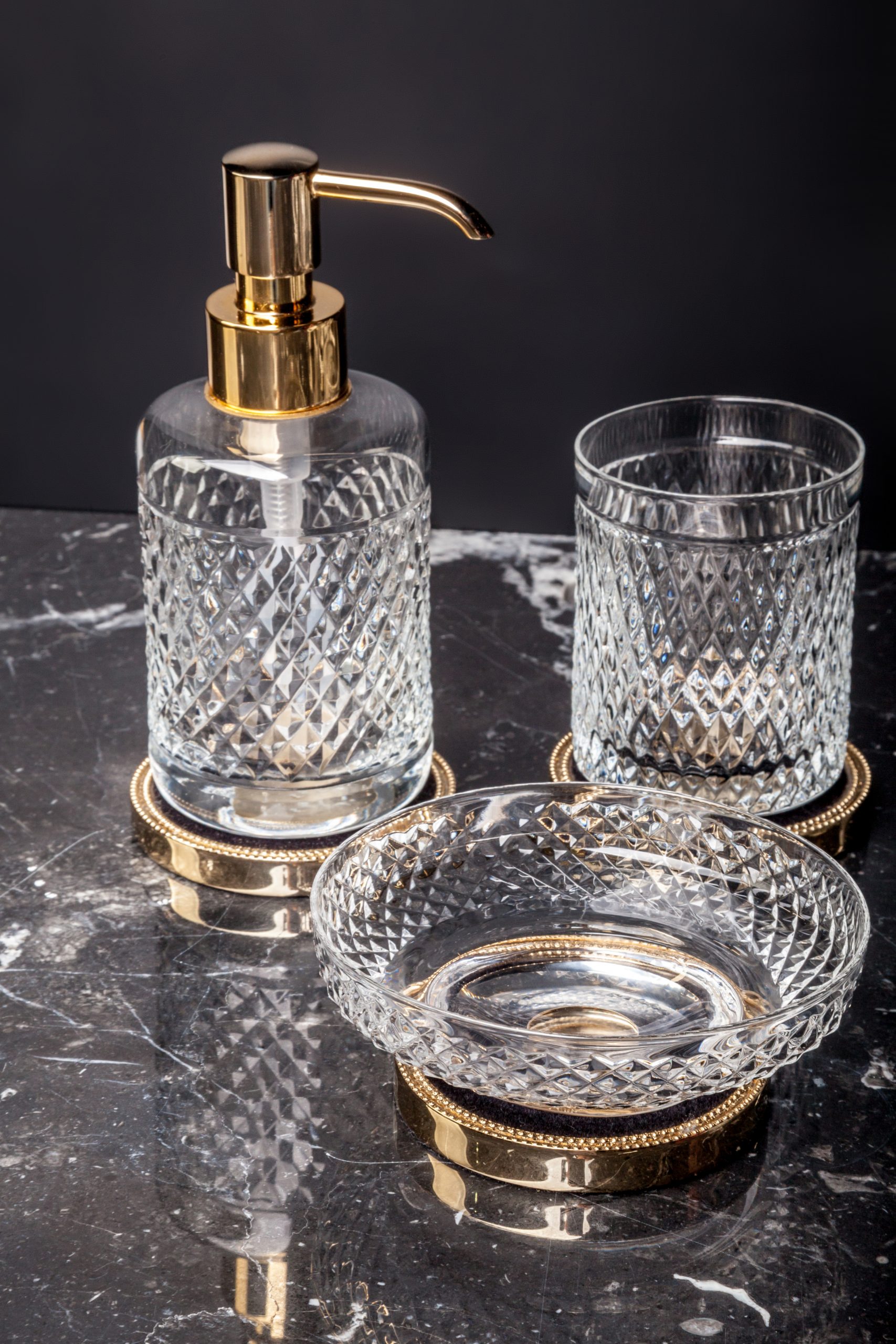 Подсвечник boheme murano cristal золото g арт. 10218