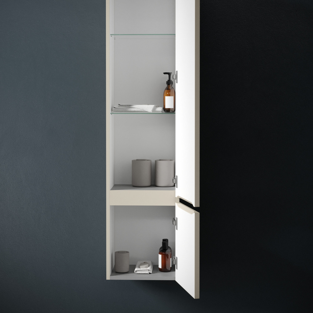 Шкаф-пенал sancos very подвесной правый,  beige soft , 350х300х1600 мм, арт. pvr35rce