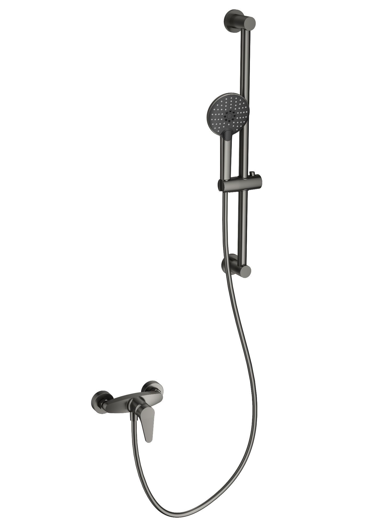 Смеситель для душа с гарнитуром wonzon & woghand, темный графит (ww-ae3103-bgg) Смеситель для душа с гарнитуром wonzon & woghand, темный графит (ww-ae3103-bgg)