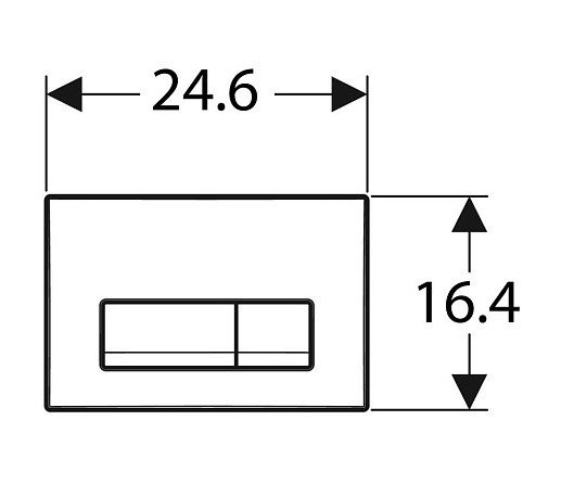 Кнопка смыва для инсталляции geberit delta 50 черный глянцевый
