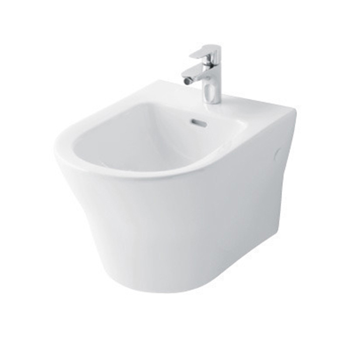 Биде подвесное   покрытие cefiontect белый глянцевый 550x310x310 mh toto