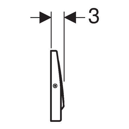 Кнопка смыва для инсталляции geberit delta 10 нержавеющая сталь