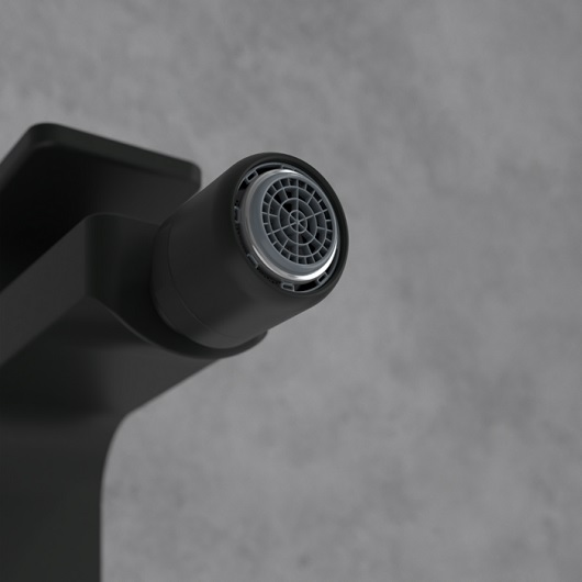 Architectura Square Смеситель для биде однорычажный черный матовый